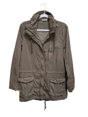 James Perse Women's Lightweight Utility Jacket, Olive Green, Size 3 or L